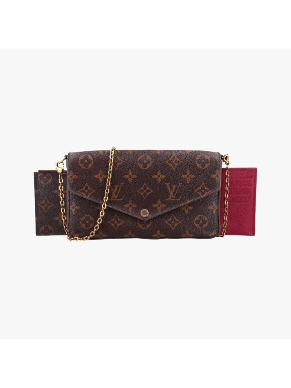Louis Vuitton Pochette Felicie Monogram Brown Canvas
